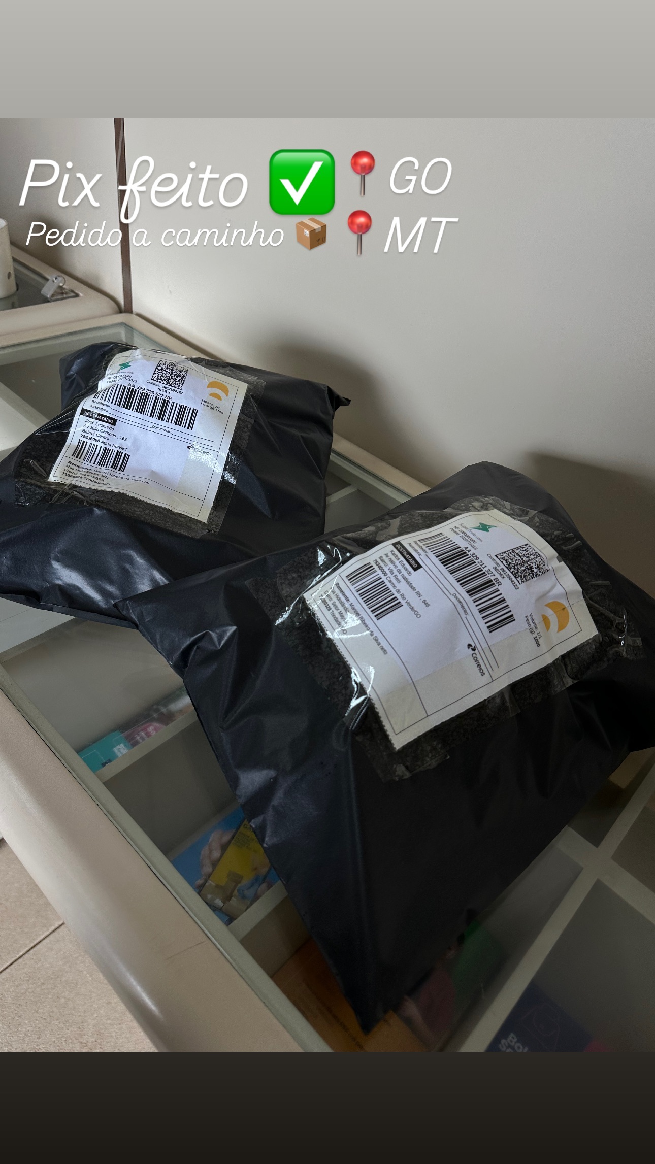 Envio AUGE - Pedido a caminho 1